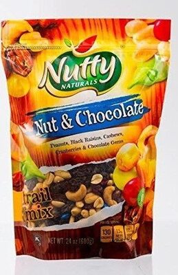 Nut chocolate trail mix ounce
