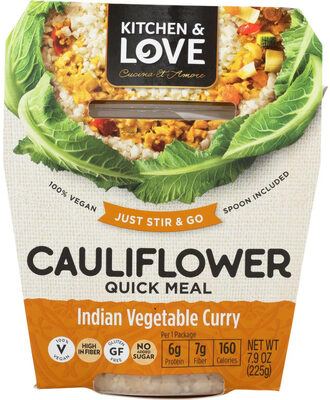 Cauliflower Quick Meal Indian Vegetable Curry