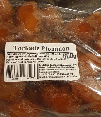 Tørkede plommer
