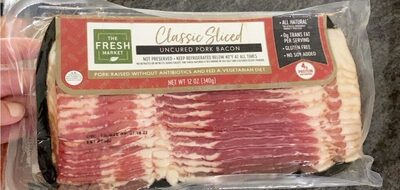 Classic Sliced Uncured Pork Bacon
