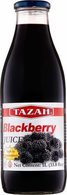 Fresh pressed blackberry juice bottle