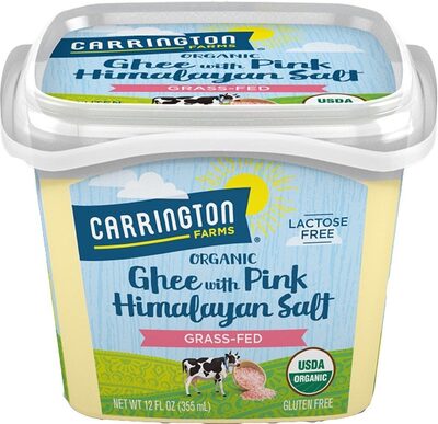 Usda organic grass fed ghee with himalayan salt
