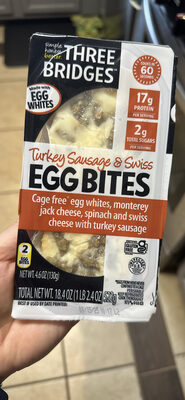 Turkey Sausage & Swiss EGG BITES