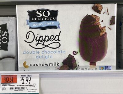 Dipped Double Chocolate Delight Cashew Bar