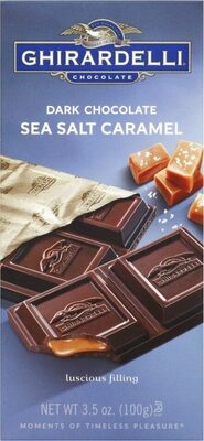 Dark chocolate & sea salt caramel bar
