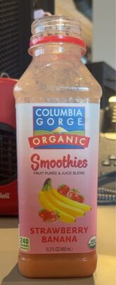 Fruit Puree & Juice Blend Smoothies, Strawberry Banana