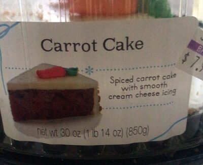 Spiced carrot cake with smooth cream cheese icing