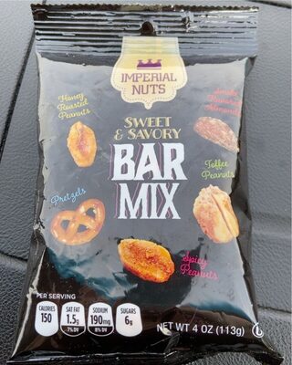 Nuts sweet & savory bar mix