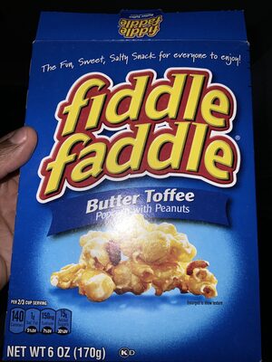 FIDDLE FADDLE Butter Toffee Popcorn, 6 OZ