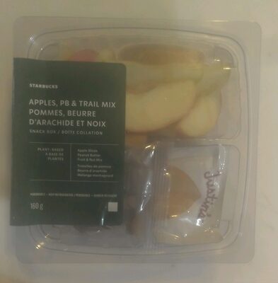 Apples, PB & Trail Mix Snack Box