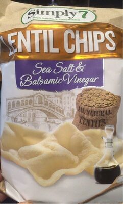 Lentil Chips Sea salt and balsamic Vinegar