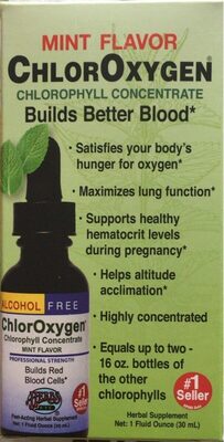 Chlorophyll concentrate