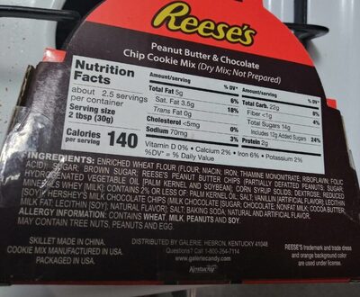 Peanut Butter & Chocolate Chip Cookie Mix