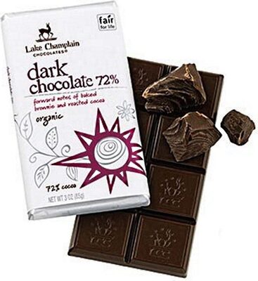 Organic extra dark chocolate candy bar