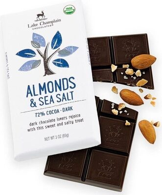 Organic Extra-Dark Chocolate, Almonds & Sea Salt