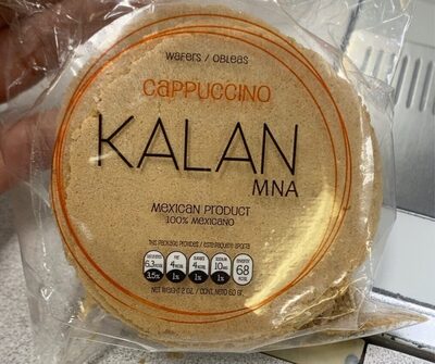 Obleas de amaranto sabor Cappuccino