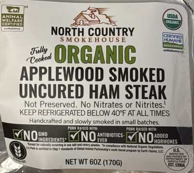 Applewood smoked Uncured Ham Steak