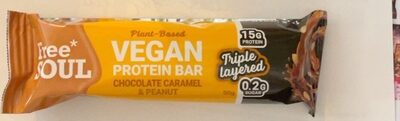 Vegan protein bar chocolate caramel & peanut