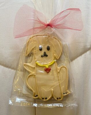 light brown puppy cookie