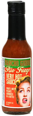 Rancho gordo, rio fuego very hot sauce, hot