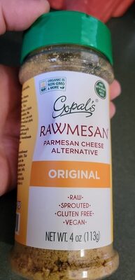 Gopal's Rawmesan.  Parm Cheese Alternative