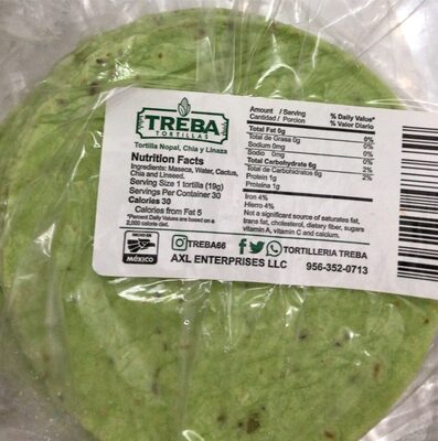 Corn Tortillas with Cactus, Chia and Flaxseed