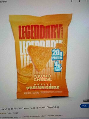 Nacho Cheese Popped Protein Chips