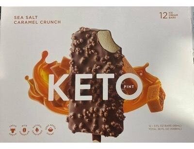 Salted caramel almond ice cream bar