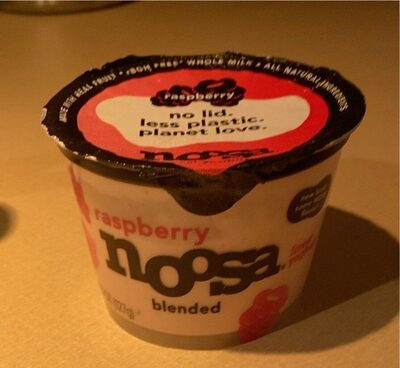 Raspberry blended finest yoghurt
