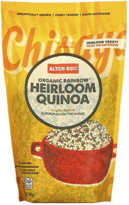 Organic rainbow heirloom quinoa