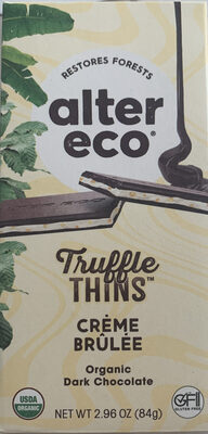 Truffle Thins Crème Brûlée