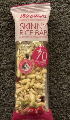 SKINNY RICE BAR ALMONDS & CRANBERRIES