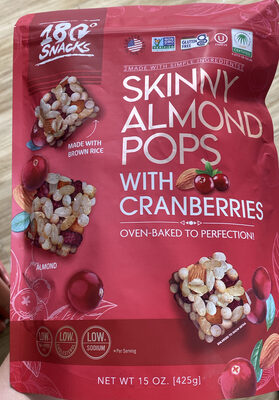 Skinny Almond Pops with Cranberries