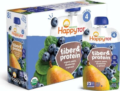 Fiber & Protein - Organic Pears, Blueberries & Spinach
