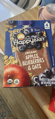 Organic Apples, Blueberries & Oats
