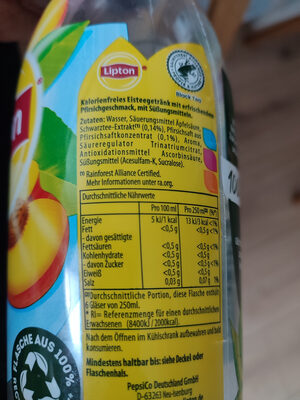 Lipton ZERO Ice Tea Pfirsich