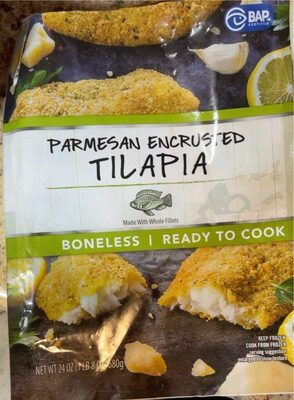 Parmesan encrusted tilapia
