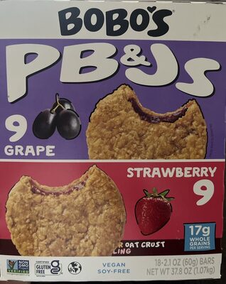 18 ct PB&Js Multipack - 9 PB&Js Strawberry & 9 PB&Js Grape