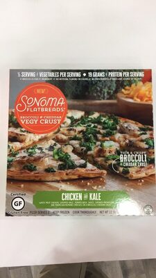Flatbreads chicken and kale white meat chicken