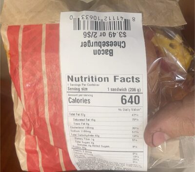 Bacon cheeseburger