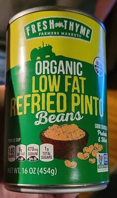 Organic low fat refried pinto beans