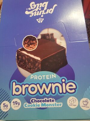 Chocolate Cookie Monster Protein Brownie