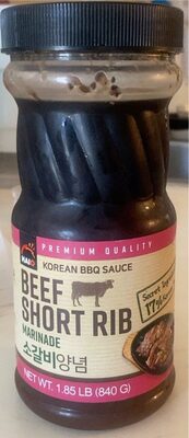 Korean bbq sauce beef short rib marinade