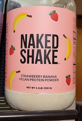 Naked shake - strawberry banana vegan protein powder