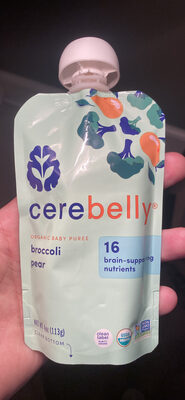 Organic Baby Puree Broccoli Pear