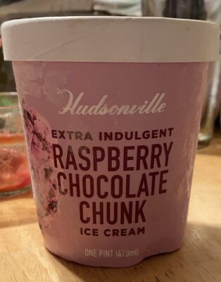 Raspberry chocolate chunk ice cream