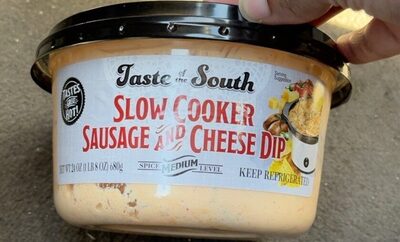 Slow cooker sausage and cheese dip
