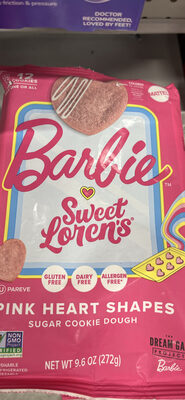 Pink Heart Shapes Sugar Cookie Dough