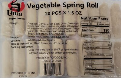 Vegetable spring rolls