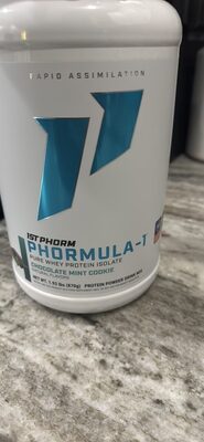 PHORMULA-1 PURE WHEY PROTEIN ISOLATE CHOCOLATE MINT COOKIE PROTEIN POWDER DRINK MIX